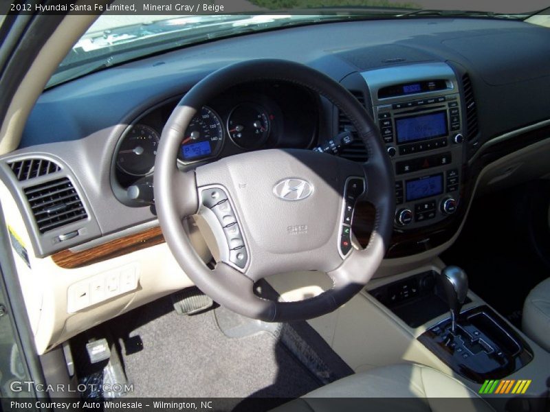 Mineral Gray / Beige 2012 Hyundai Santa Fe Limited