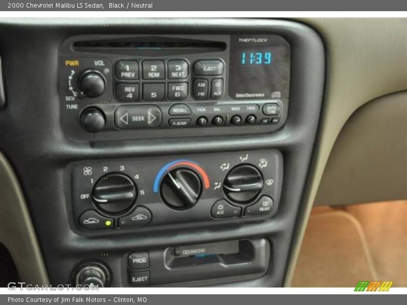 Black / Neutral 2000 Chevrolet Malibu LS Sedan