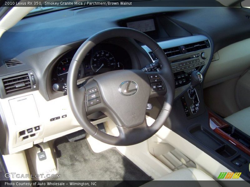 Smokey Granite Mica / Parchment/Brown Walnut 2010 Lexus RX 350