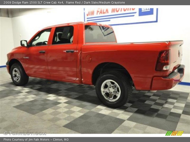 Flame Red / Dark Slate/Medium Graystone 2009 Dodge Ram 1500 SLT Crew Cab 4x4