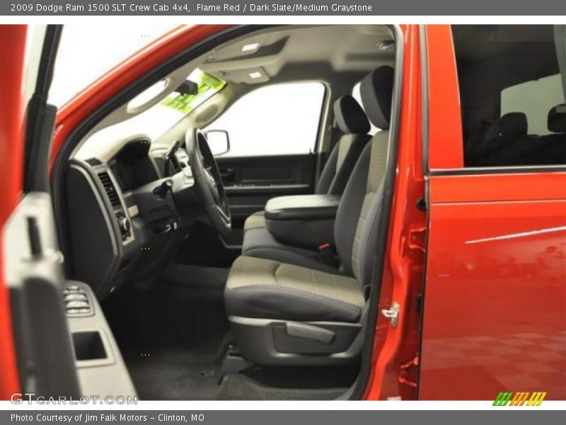 Flame Red / Dark Slate/Medium Graystone 2009 Dodge Ram 1500 SLT Crew Cab 4x4