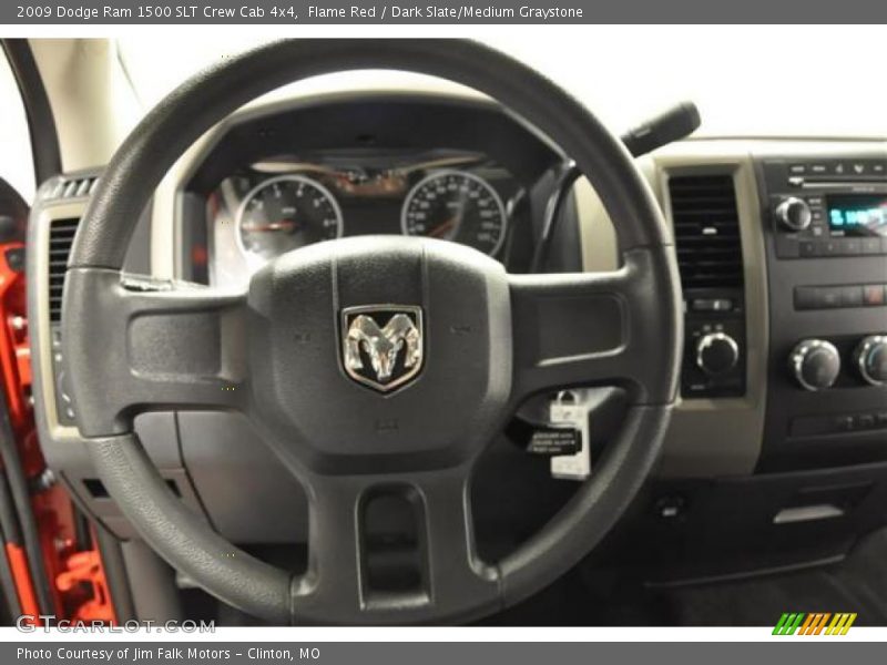 Flame Red / Dark Slate/Medium Graystone 2009 Dodge Ram 1500 SLT Crew Cab 4x4