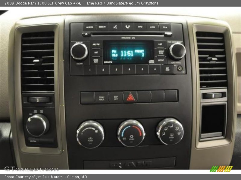 Flame Red / Dark Slate/Medium Graystone 2009 Dodge Ram 1500 SLT Crew Cab 4x4