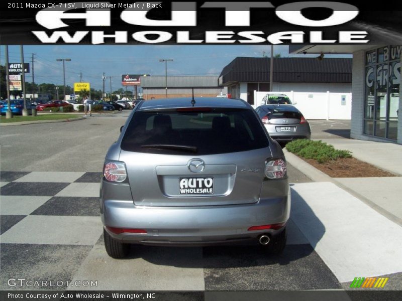 Liquid Silver Metallic / Black 2011 Mazda CX-7 i SV