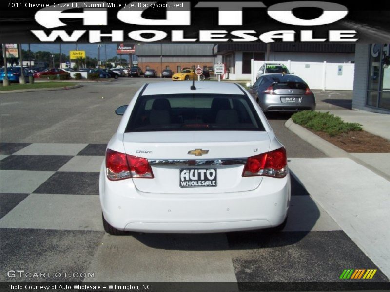 Summit White / Jet Black/Sport Red 2011 Chevrolet Cruze LT