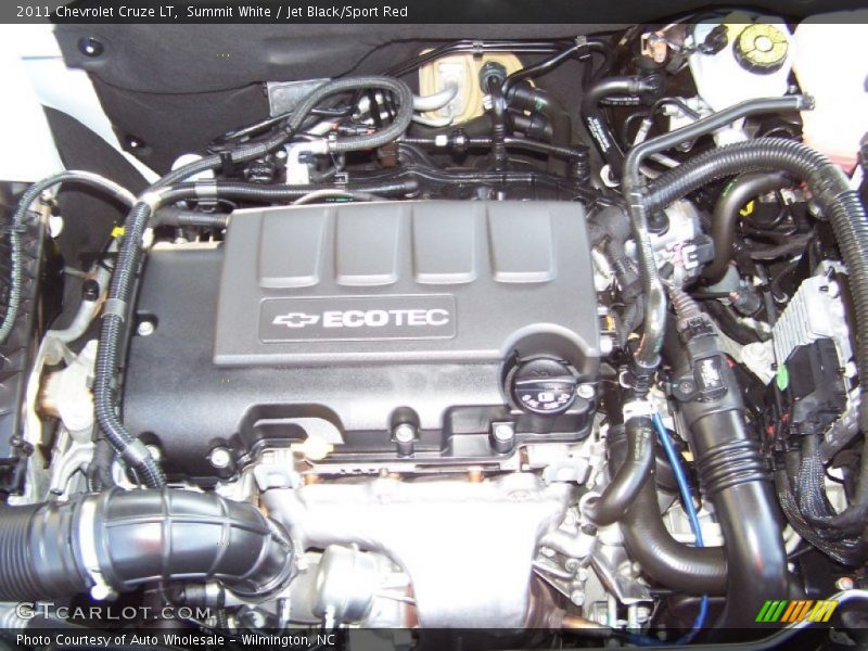 Summit White / Jet Black/Sport Red 2011 Chevrolet Cruze LT