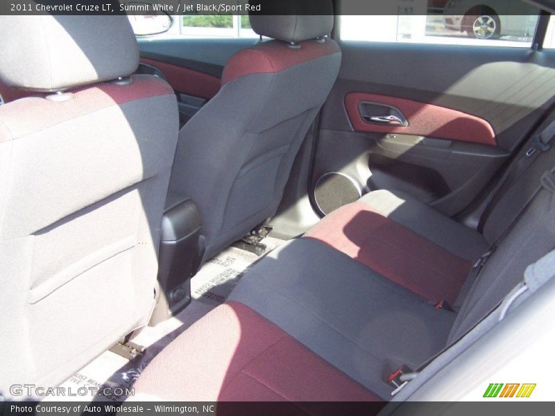 Summit White / Jet Black/Sport Red 2011 Chevrolet Cruze LT