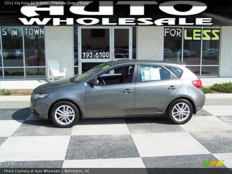 Titanium Silver / Stone 2011 Kia Forte EX 5 Door