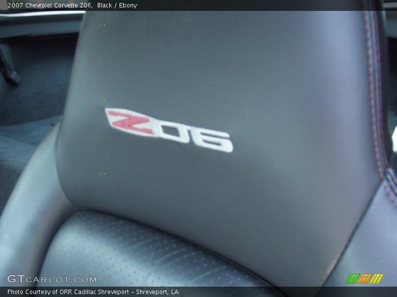 Black / Ebony 2007 Chevrolet Corvette Z06