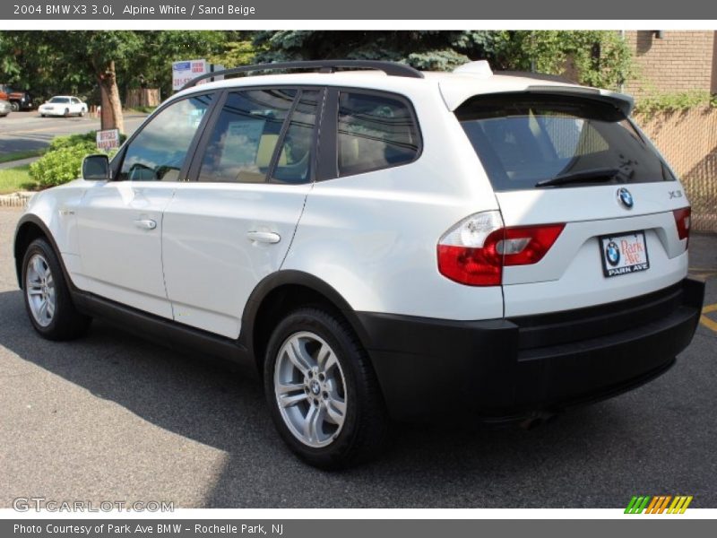 Alpine White / Sand Beige 2004 BMW X3 3.0i
