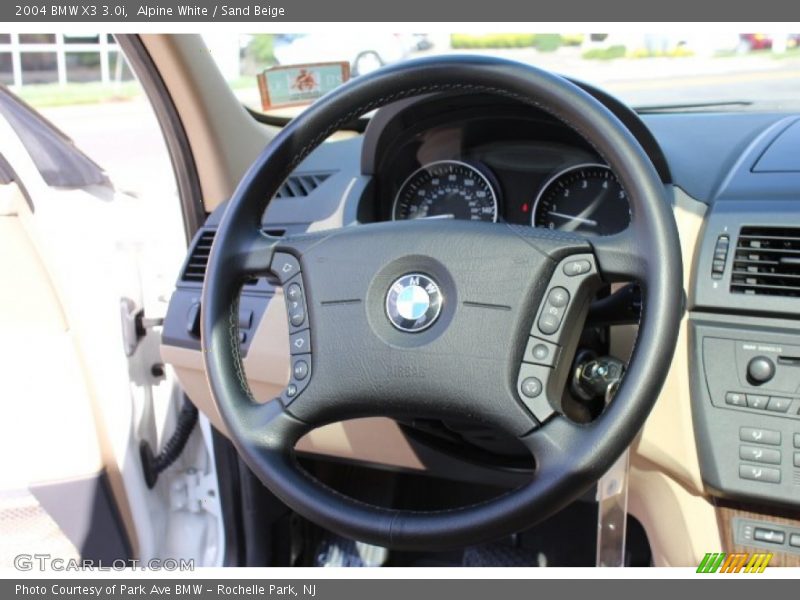 Alpine White / Sand Beige 2004 BMW X3 3.0i