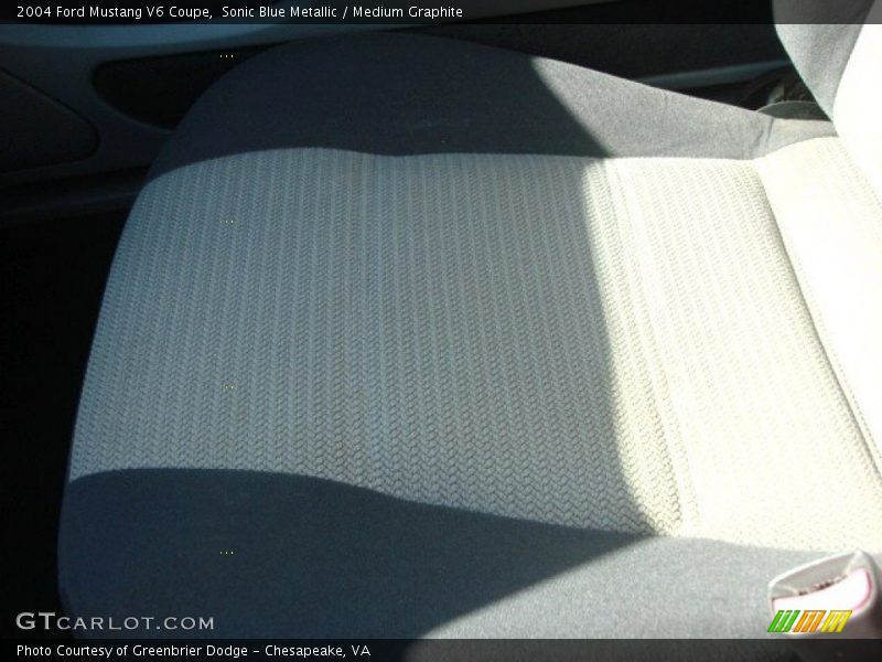 Sonic Blue Metallic / Medium Graphite 2004 Ford Mustang V6 Coupe