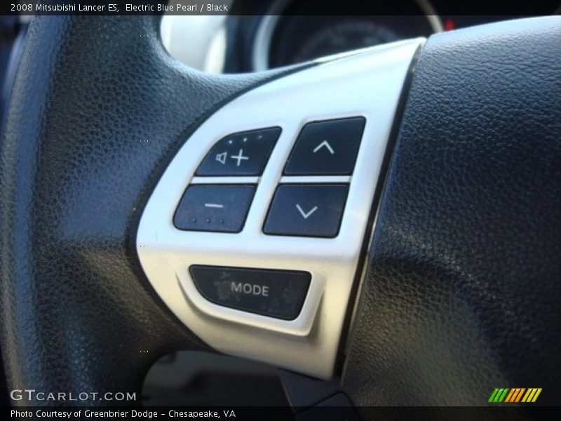 Electric Blue Pearl / Black 2008 Mitsubishi Lancer ES