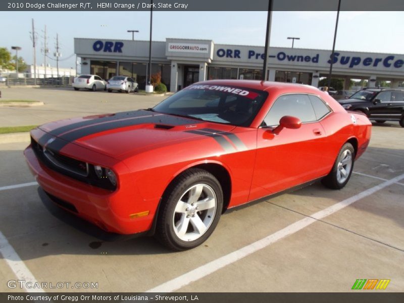 HEMI Orange / Dark Slate Gray 2010 Dodge Challenger R/T