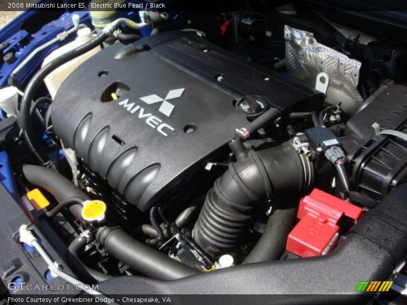 Electric Blue Pearl / Black 2008 Mitsubishi Lancer ES