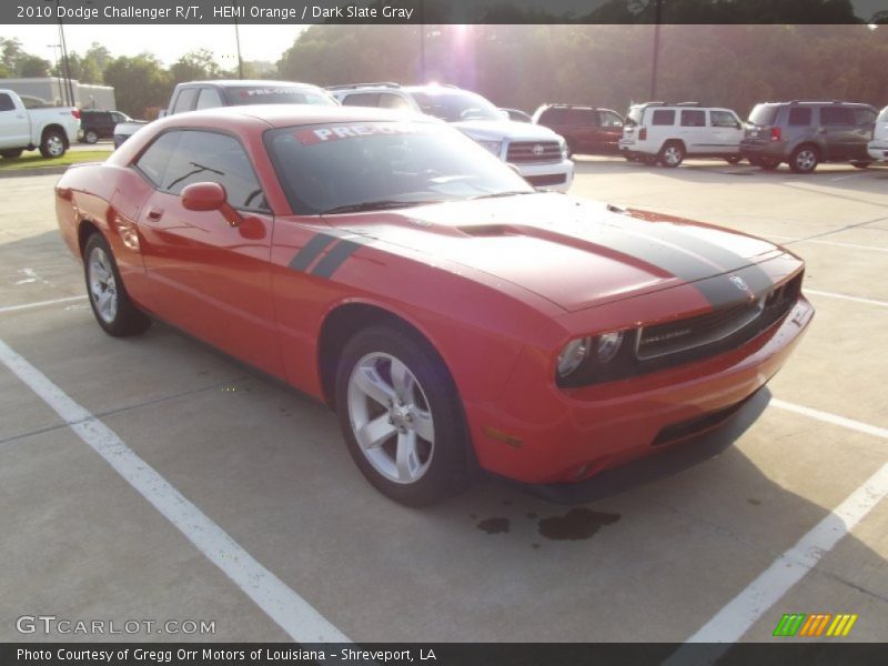 HEMI Orange / Dark Slate Gray 2010 Dodge Challenger R/T