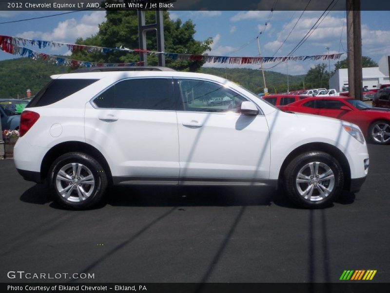 Summit White / Jet Black 2012 Chevrolet Equinox LT AWD