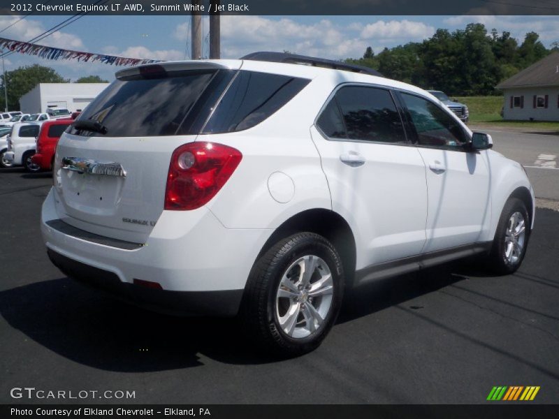 Summit White / Jet Black 2012 Chevrolet Equinox LT AWD