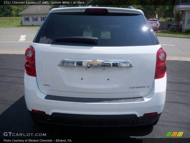 Summit White / Jet Black 2012 Chevrolet Equinox LT AWD