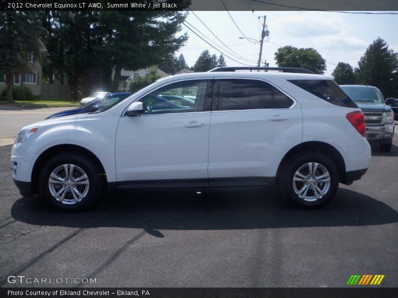 Summit White / Jet Black 2012 Chevrolet Equinox LT AWD