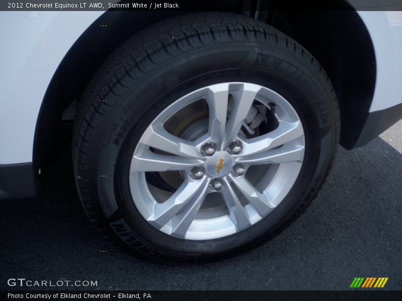 Summit White / Jet Black 2012 Chevrolet Equinox LT AWD
