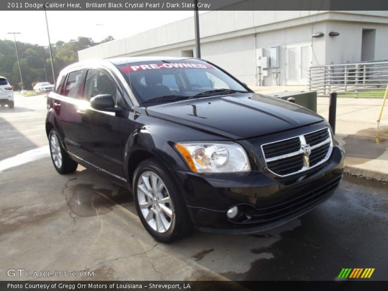 Brilliant Black Crystal Pearl / Dark Slate Gray 2011 Dodge Caliber Heat