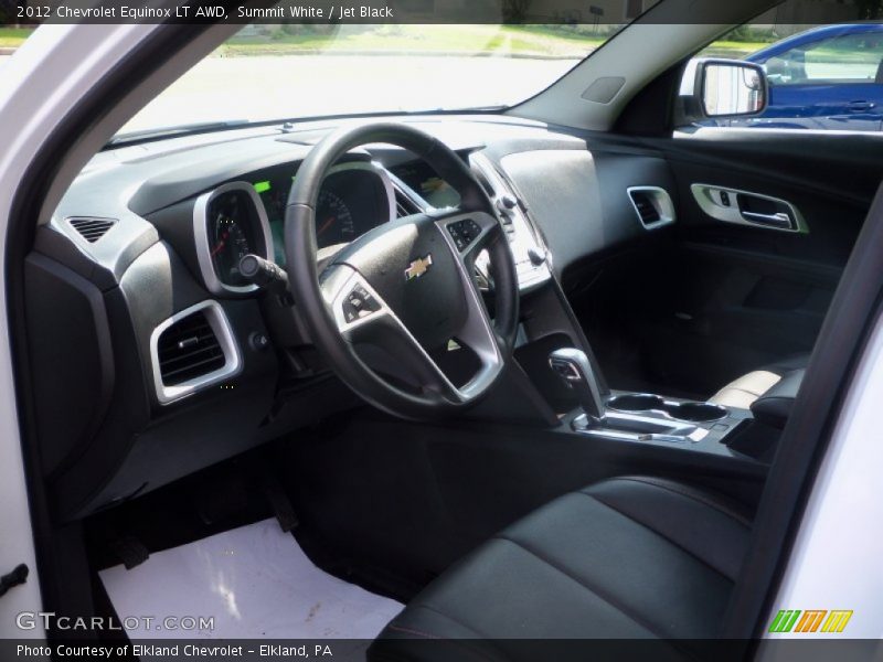 Summit White / Jet Black 2012 Chevrolet Equinox LT AWD