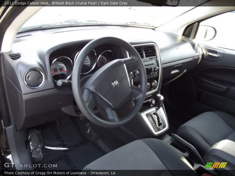 Brilliant Black Crystal Pearl / Dark Slate Gray 2011 Dodge Caliber Heat