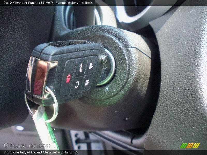 Summit White / Jet Black 2012 Chevrolet Equinox LT AWD