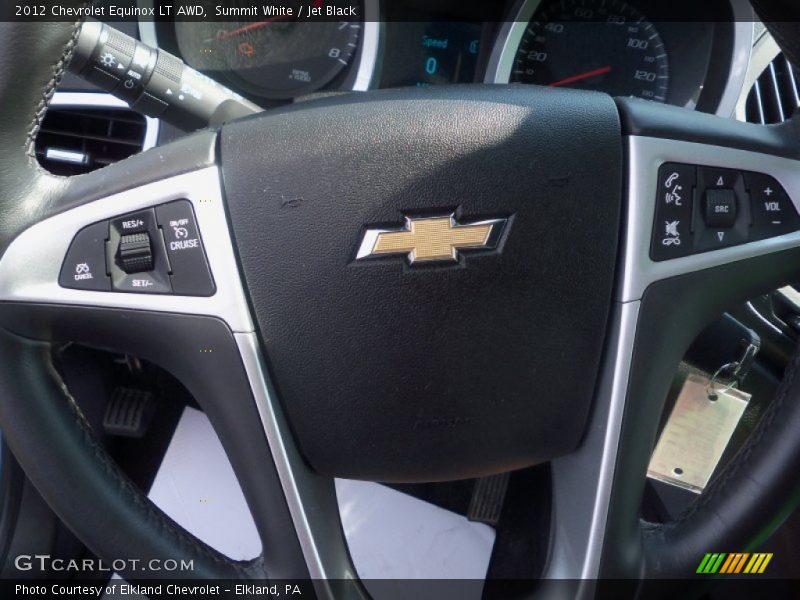 Summit White / Jet Black 2012 Chevrolet Equinox LT AWD