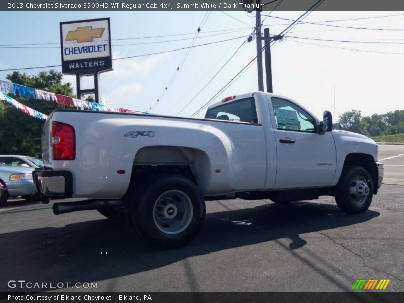 Summit White / Dark Titanium 2013 Chevrolet Silverado 3500HD WT Regular Cab 4x4