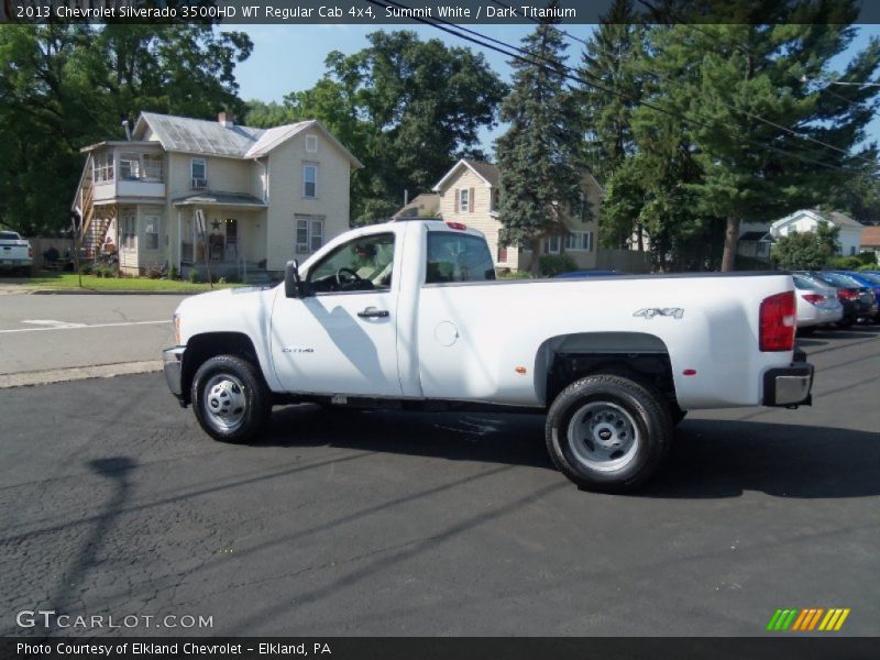 Summit White / Dark Titanium 2013 Chevrolet Silverado 3500HD WT Regular Cab 4x4