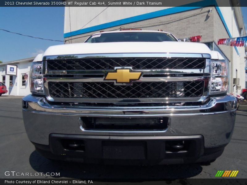 Summit White / Dark Titanium 2013 Chevrolet Silverado 3500HD WT Regular Cab 4x4