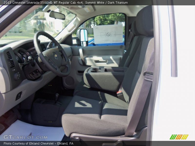 Summit White / Dark Titanium 2013 Chevrolet Silverado 3500HD WT Regular Cab 4x4