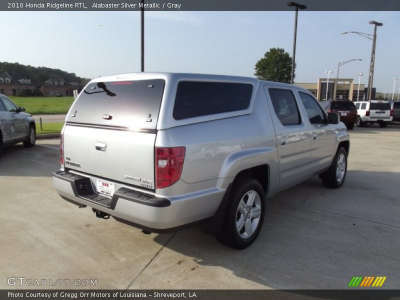 Alabaster Silver Metallic / Gray 2010 Honda Ridgeline RTL