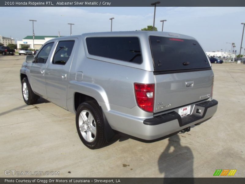 Alabaster Silver Metallic / Gray 2010 Honda Ridgeline RTL