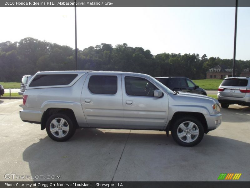 Alabaster Silver Metallic / Gray 2010 Honda Ridgeline RTL