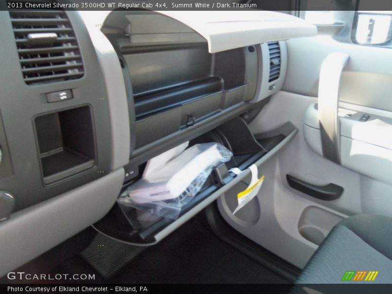 Summit White / Dark Titanium 2013 Chevrolet Silverado 3500HD WT Regular Cab 4x4