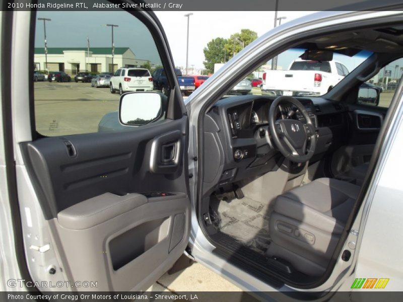 Alabaster Silver Metallic / Gray 2010 Honda Ridgeline RTL