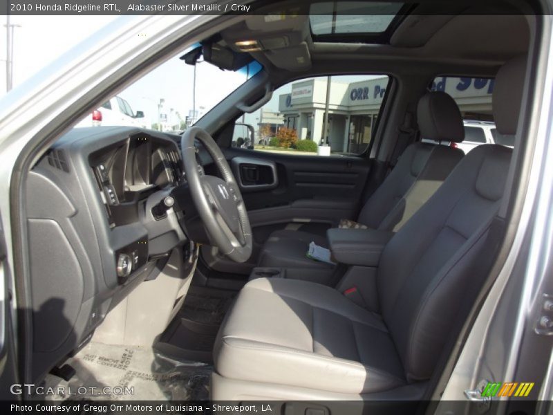 Alabaster Silver Metallic / Gray 2010 Honda Ridgeline RTL