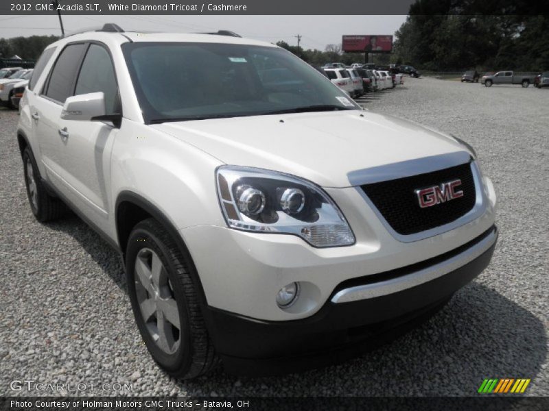 White Diamond Tricoat / Cashmere 2012 GMC Acadia SLT