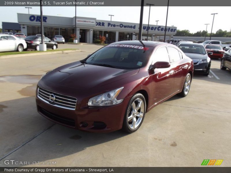 Tuscan Sun Metallic / Charcoal 2009 Nissan Maxima 3.5 S