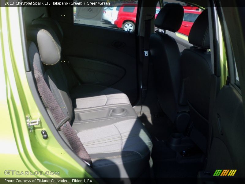 Jalapeno (Green) / Green/Green 2013 Chevrolet Spark LT