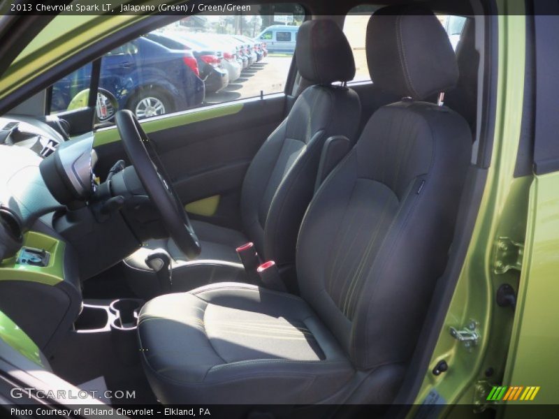 Front Seat of 2013 Spark LT