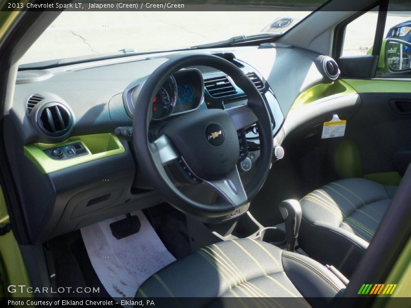 Green/Green Interior - 2013 Spark LT 