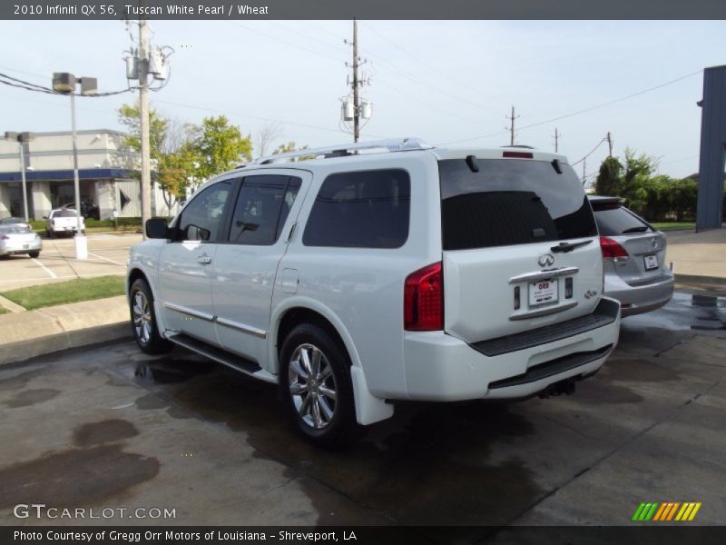 Tuscan White Pearl / Wheat 2010 Infiniti QX 56