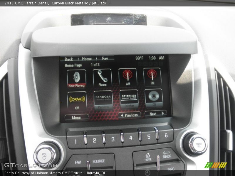 Carbon Black Metallic / Jet Black 2013 GMC Terrain Denali
