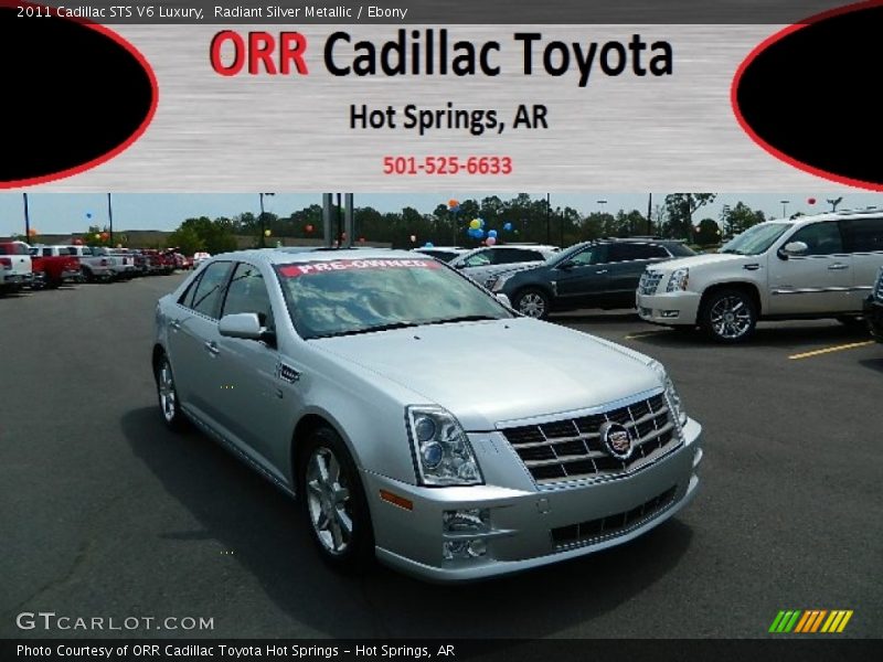Radiant Silver Metallic / Ebony 2011 Cadillac STS V6 Luxury