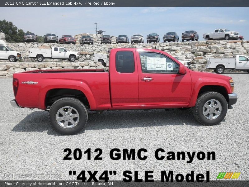 Fire Red / Ebony 2012 GMC Canyon SLE Extended Cab 4x4