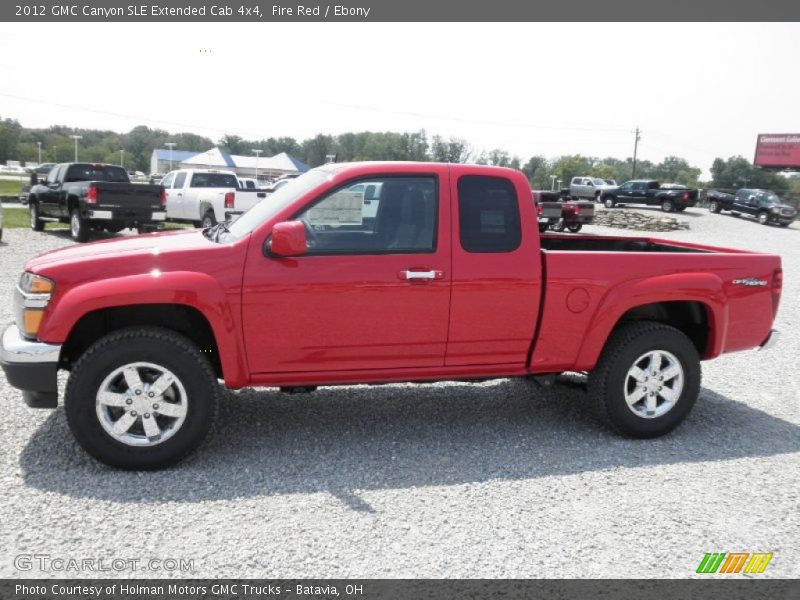  2012 Canyon SLE Extended Cab 4x4 Fire Red